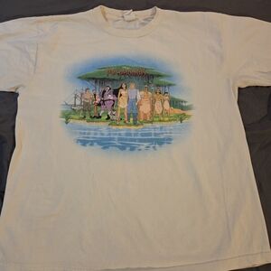 Vintage Disney Store Single Stitch Pocahontas Promo Art Cartoon T-Shirt Size XL